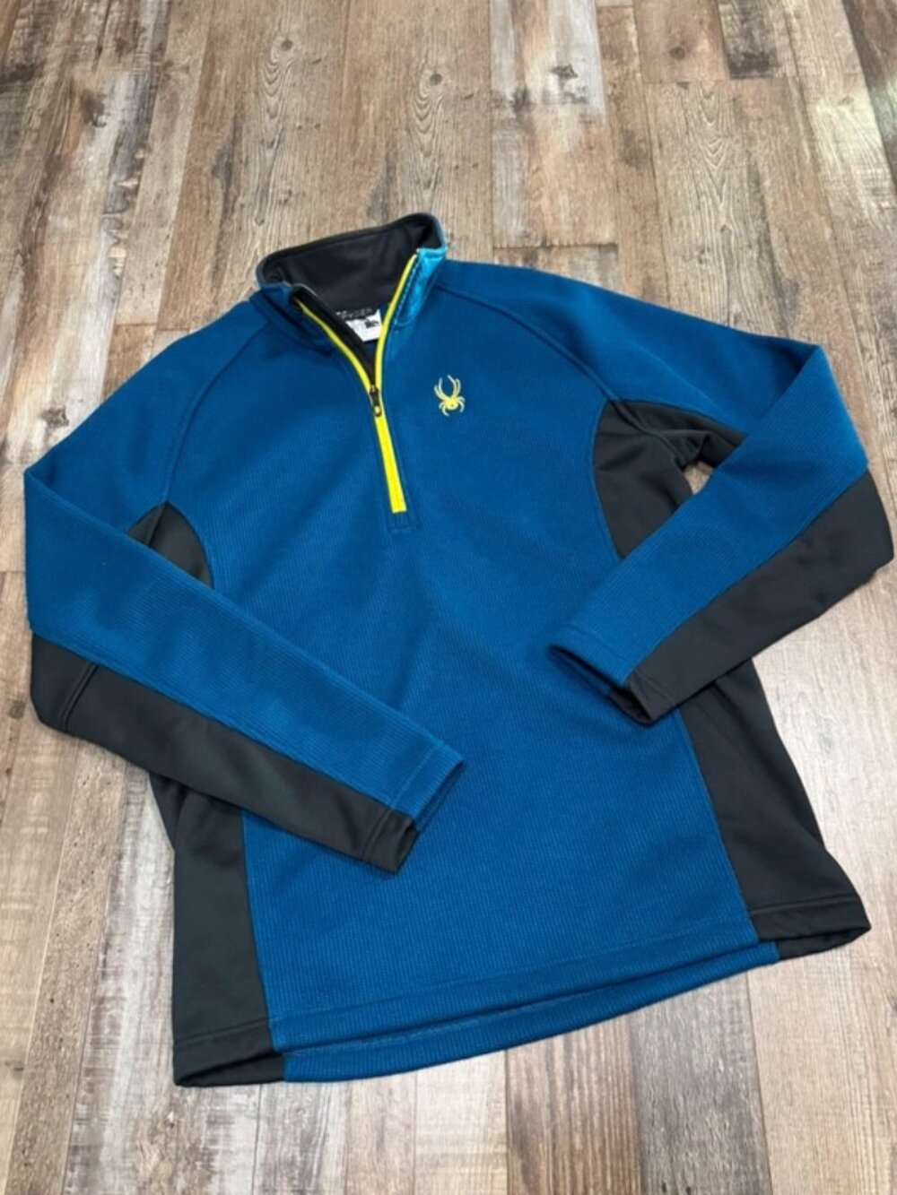 Spyder Men's Outbound Half Zip Fleece Pullover Blue Size L